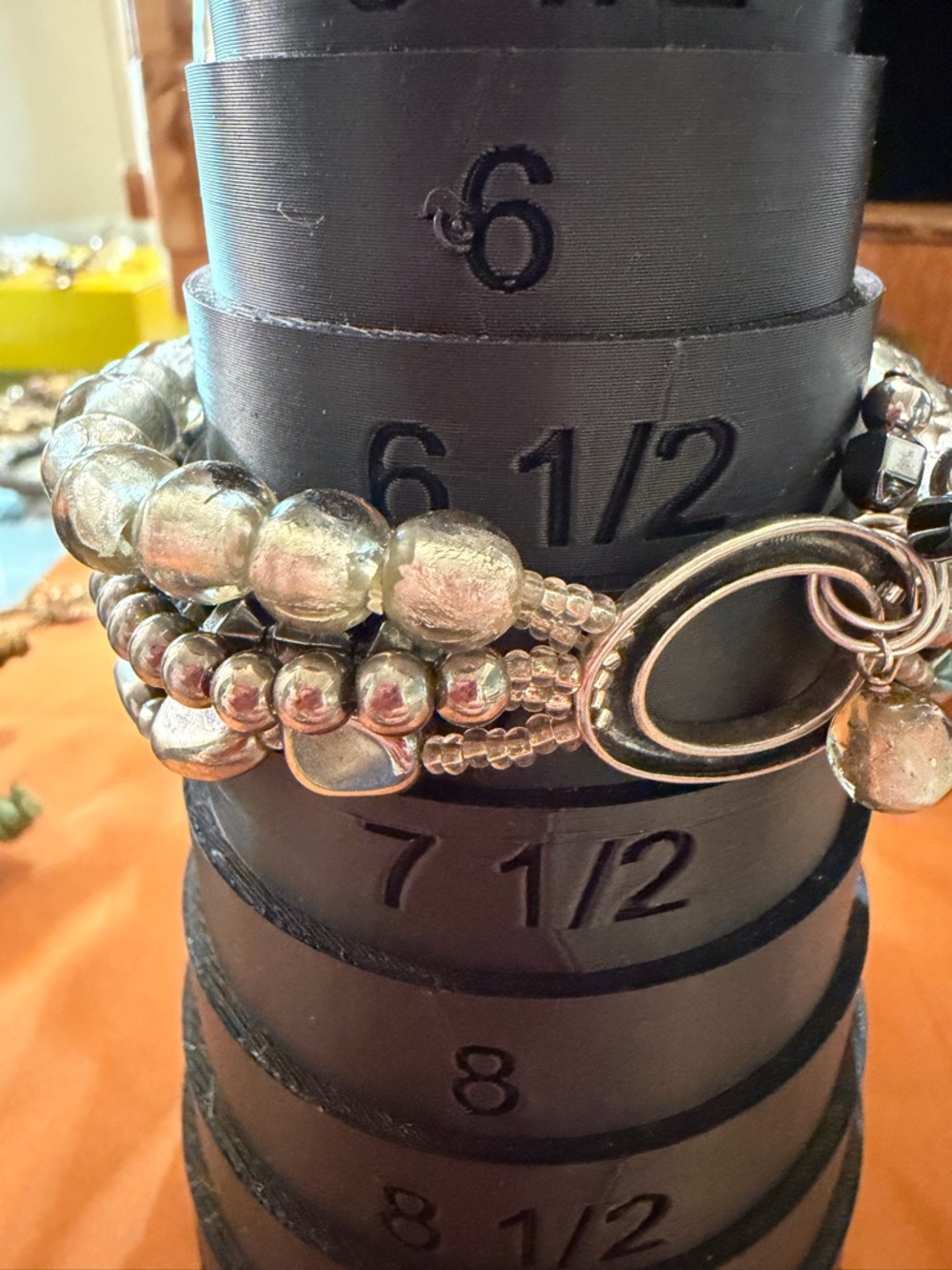 Silpada “Hailstone” multi-strand Stretch bracelet - Picture 4 of 5